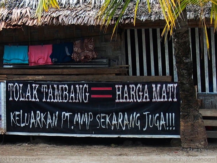 Against Mining Banner in Bangka Island